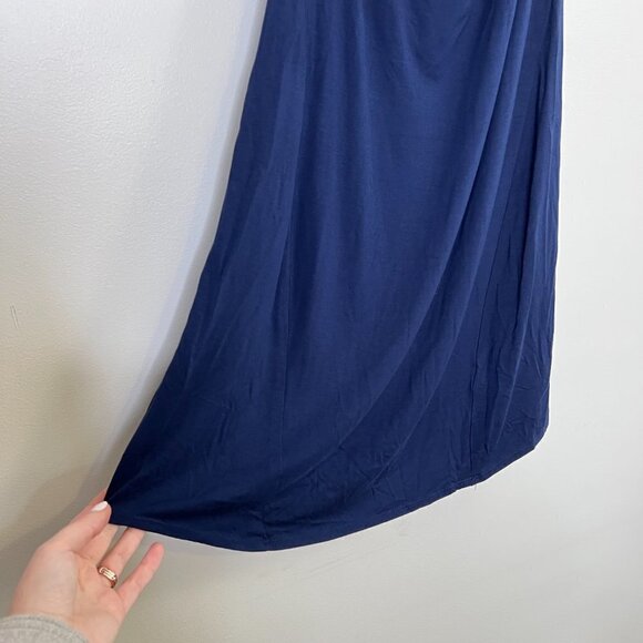 Trina Turk Stretch Jersey Knit Cowl Neck Flowy Loose Longline Tunic Mini Dress - Picture 5 of 12